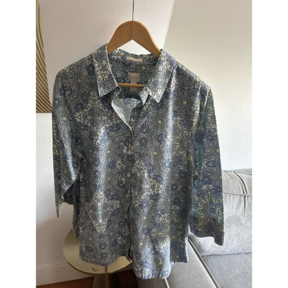 Chicos Paisley Button Up Summer Shirt 3